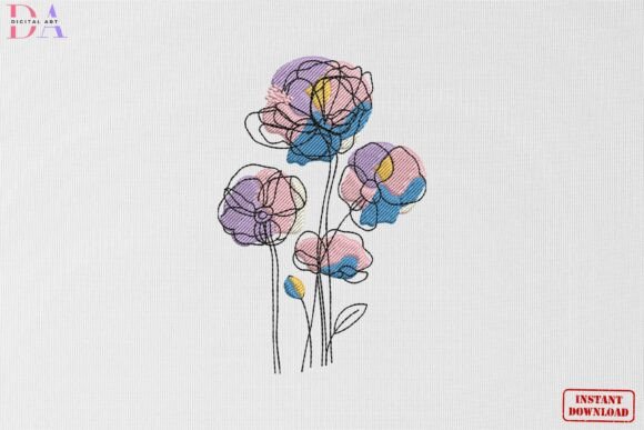 Abstract Pastel Floral Bloom: A Designer’s Take