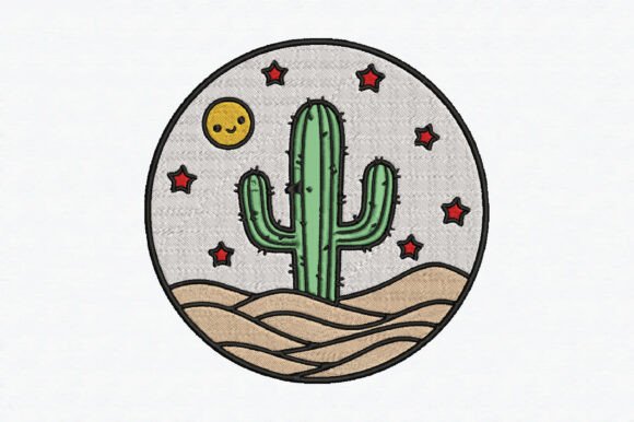 Blooming Saguaro Cactus: A Desert-Inspired Embroidery Design Review