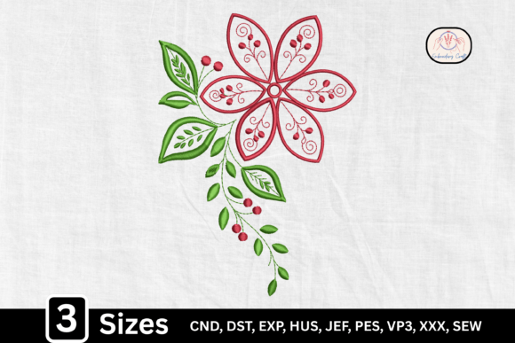 Botanical Red Flower Review for Boutique Sweatshirts