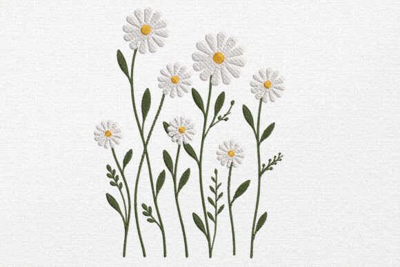 Daisy Flower Embroidery Design Review for Boutique Sweatshirts
