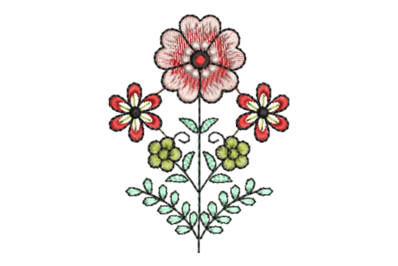 Elegant Flower Embroidery Design Review for Apparel Projects