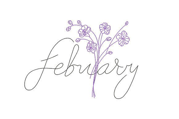 February Birth Flower Embroidery Review for Apparel Projects