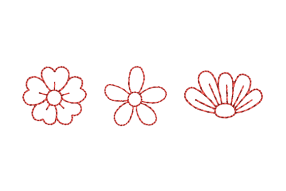 Floral Outline Redwork Bundle Review for Craft Fair Success