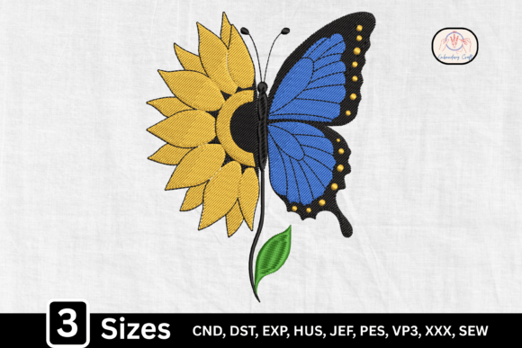 Floral Sunflower Butterfly Embroidery Design Review