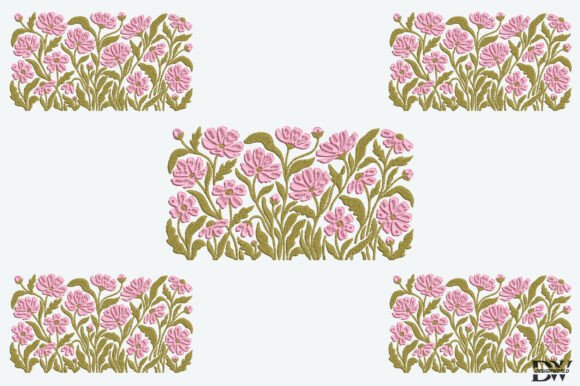 Pink Blossoms Embroidery Design Review for Etsy and Small Shop Products