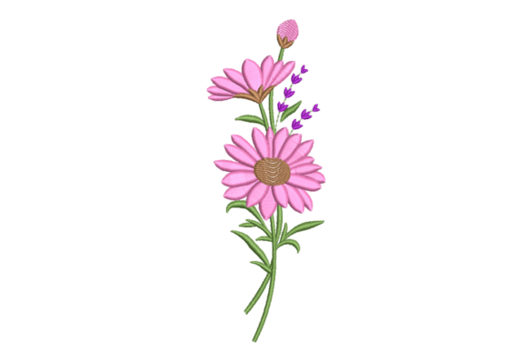 Pink Daisy Spray Embroidery Review for Boutique Projects