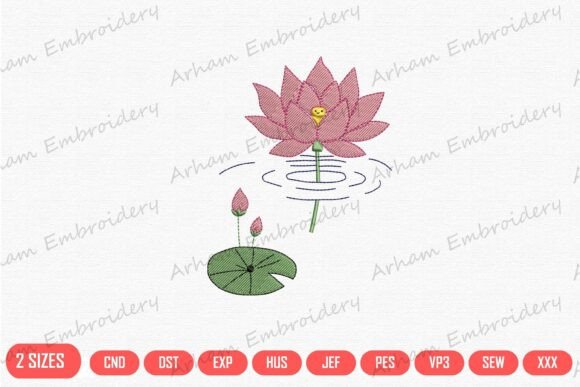 Pink Lotus Bloom Serenity Garden Review for Seasonal Embroidery
