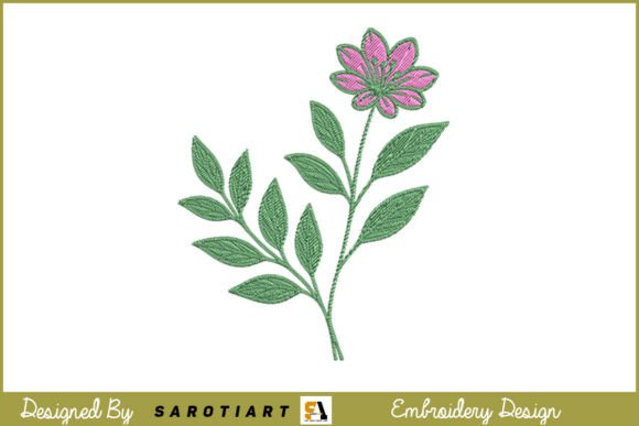 Simple Beautiful Embroidery Design for Seasonal Projects