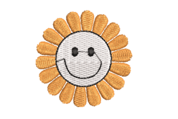 Smiling Flower Embroidery Design Review for Personalized Gift Products