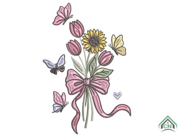 Spring Floral Butterfly Embroidery Review for Apparel Projects