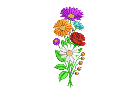 Wildflower Bouquet Stripe – Colorful Review for Seasonal Embroidery